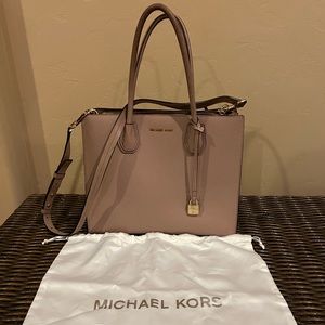 Michael Kors Nude Leather Tote Handbag